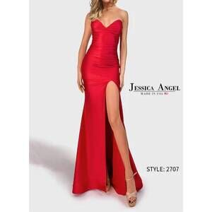 NEW JESSICA ANGEL women's prom dress in red